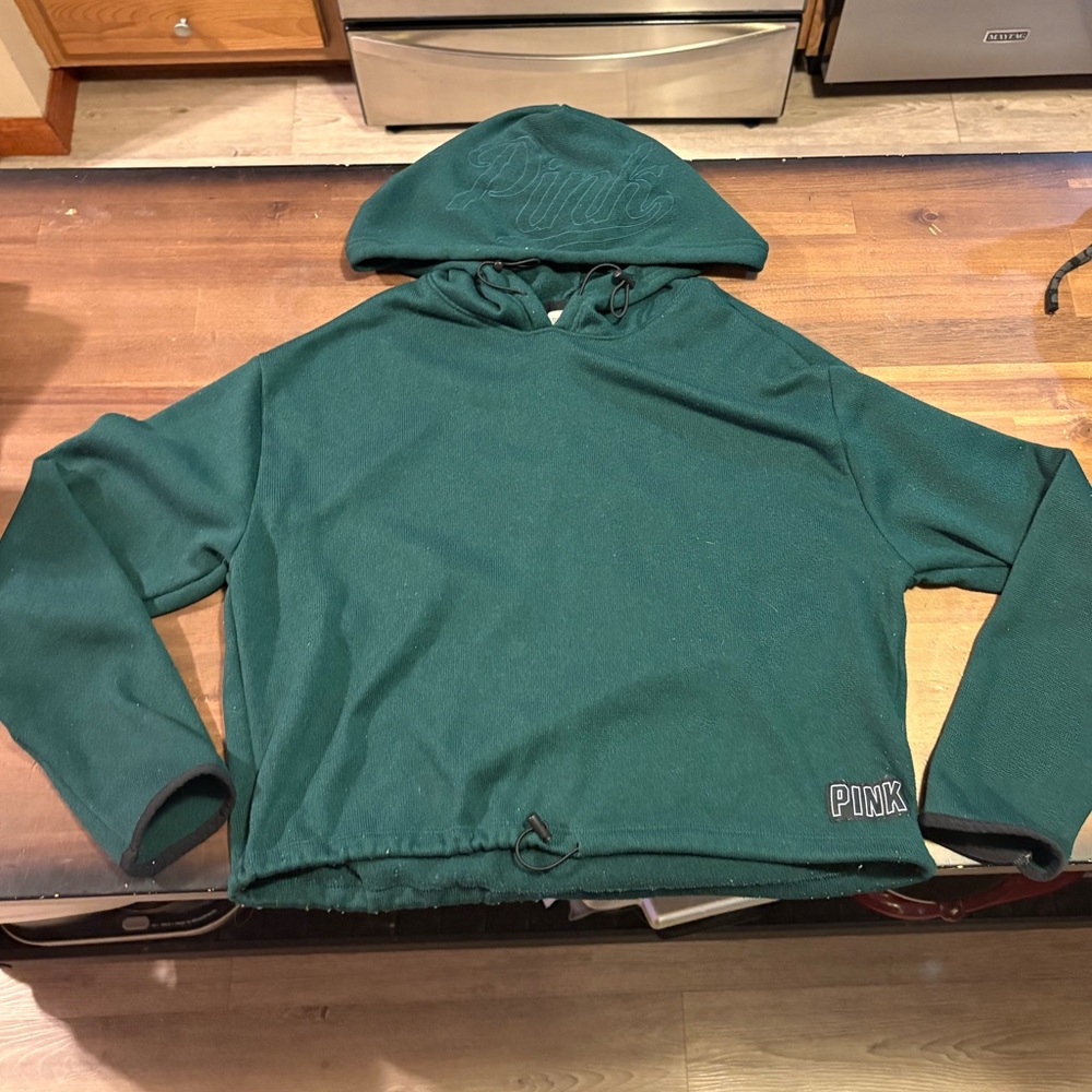 VS Pink Cropped Hoodie